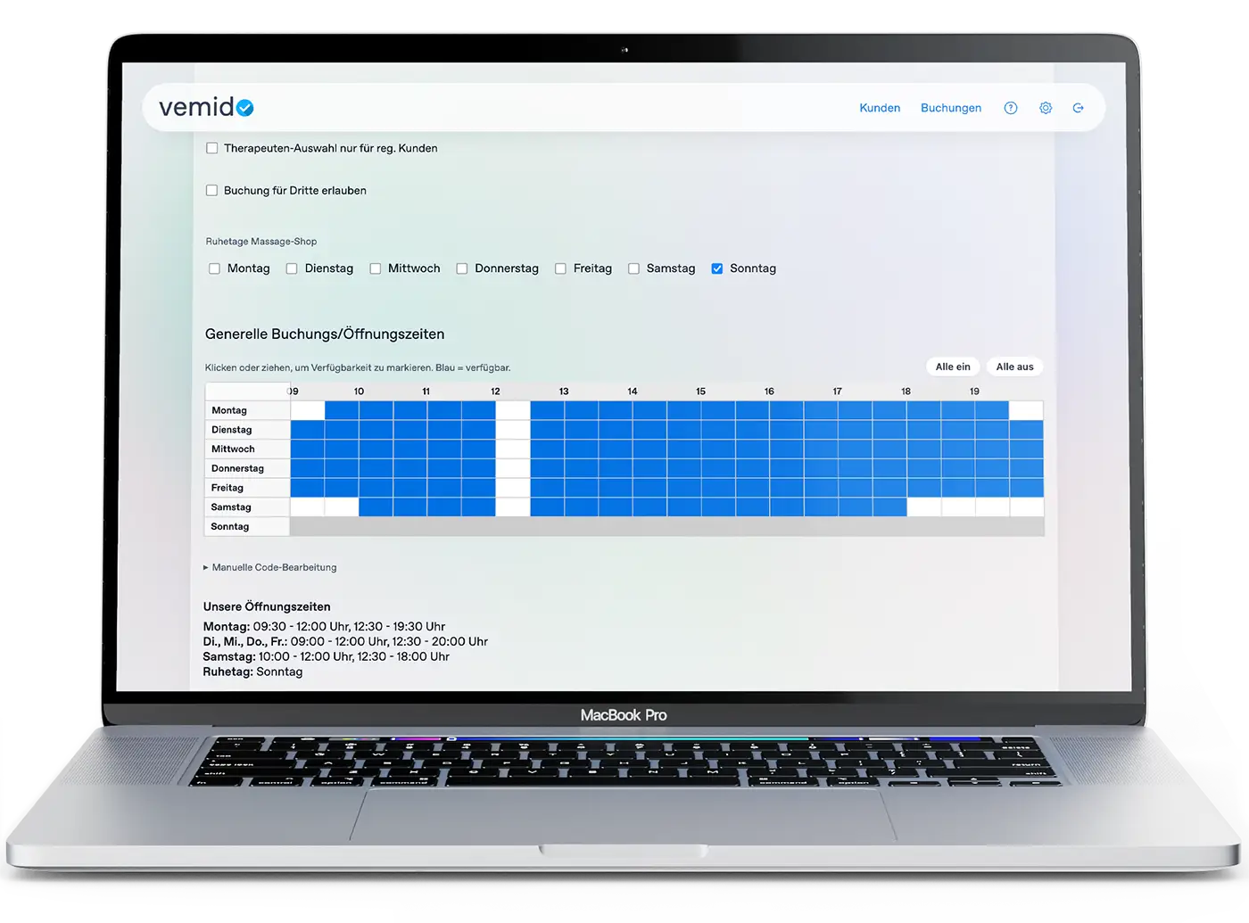 The Vemido user interface